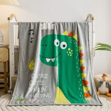 Load image into Gallery viewer, Flannel Children's Blanket Double-Layer Thickened Cloud Blanket Cartoon Coral Fleece Blanket
