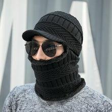 Lade das Bild in den Galerie-Viewer, Warm Winter Knit Beanie Hats Men's Outdoor Cycling One-Piece Fleece Thickened Wool Unisex
