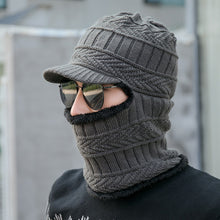 Lade das Bild in den Galerie-Viewer, Warm Winter Knit Beanie Hats Men's Outdoor Cycling One-Piece Fleece Thickened Wool Unisex
