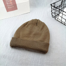 Lade das Bild in den Galerie-Viewer, Warm Winter Knit Beanie Hats Hat Women Autumn and Winter Thickening Soft All-Matching Woolen Hat Men Unisex
