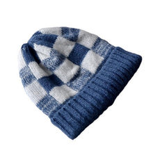 Load image into Gallery viewer, Warm Winter Knit Beanie Hats Fashion Color Contrast Plaid Autumn and Winter New Cute Men and Women Ear Protection Wool Unisex

