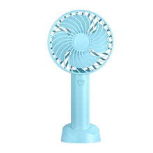 Load image into Gallery viewer, 3.7V Handheld Mini Fan Portable Usb Rechargeable 1200mah Battery Electric Air Cooler With Mobile Phone Holder
