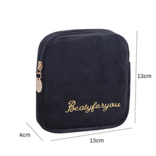 Lade das Bild in den Galerie-Viewer, 1Pc Mini Waterproof Flannel Storage Bag Coin Credit Card Cosmetics Cotton Strips Business Trip Travel
