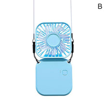 Load image into Gallery viewer, 3-in-1 Fan Hanging Neck Foldable Small Electric Fan Outdoor Handheld Sports 3-speed Portable Mi P9X7
