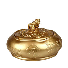 Lade das Bild in den Galerie-Viewer, Ashtray Creative Trend Retro Chinese Style Lid Cute Girls' Home Ashtray
