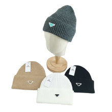 Load image into Gallery viewer, Warm Winter Knit Beanie Hats Autumn and Winter Hat Inverted Triangle Fashion Brand Casual Ear Protection Unisex

