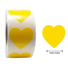 Lade das Bild in den Galerie-Viewer, 3x500pcs Xmas Christmas Stickers Roll Labels Heart Shape Green Xmas Christmas Stickers Roll
