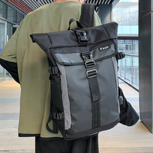 Load image into Gallery viewer, Backpack Curved Edge All-Match Waterproof  Men's Korean-Style Casual Trendy Cool Large-Capacity Bucket Bag College Students Bag
