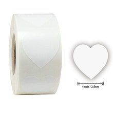 Lade das Bild in den Galerie-Viewer, 3x500pcs Xmas Christmas Stickers Roll Labels Heart Shape Green Xmas Christmas Stickers Roll
