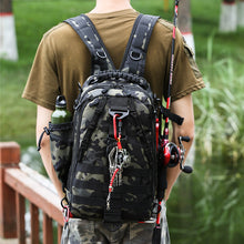 Load image into Gallery viewer, Backpack Men Multi-Functional Outdoor Travel Mountain Climbing Cycling Camouflage Single Shoulder shoulder bag
