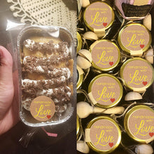 Load image into Gallery viewer, 3x500pcs Labels Xmas Christmas Stickers Roll  Kraft Paper Gilding Gift Decoration Handmade with Love Reusable
