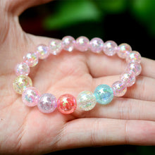 Load image into Gallery viewer, 2Pc Rainbow Beaded Children&#39;s Bracelet Cute Dripping Oil Alloy Christmas Children&#39;s Day Gifts for Girls

