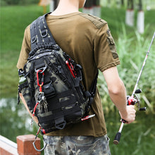 Load image into Gallery viewer, Backpack Men Multi-Functional Outdoor Travel Mountain Climbing Cycling Camouflage Single Shoulder shoulder bag

