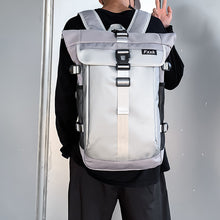 Load image into Gallery viewer, Backpack Curved Edge All-Match Waterproof  Men's Korean-Style Casual Trendy Cool Large-Capacity Bucket Bag College Students Bag
