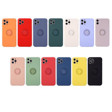 Lade das Bild in den Galerie-Viewer, Solid Color Silicone Ring Bracket Phone Case for iPhone 13 Pro Max
