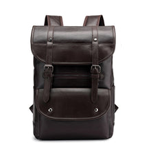 Load image into Gallery viewer, Backpack Retro Men Business Computer  Travel Large Capacity Waterproof Leather shoulder bag
