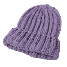 Lade das Bild in den Galerie-Viewer, Warm Winter Knit Beanie Hats Women's Autumn and Winter New Coarse Yarn Solid Color Casual All-Matching Unisex
