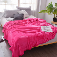 Load image into Gallery viewer, Thickened Flannel Blanket Sable Fur Casual Blanket Thermal Bed Sheet Mink Fur Fabric Blanket
