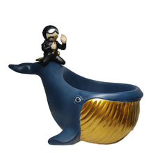Load image into Gallery viewer, 18cm Diver Dolphin Whale Resin Key Candy Storage Box for Hall Table Decorations
