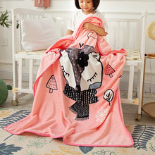 Lade das Bild in den Galerie-Viewer, Cartoon Small Blanket Flannel Blanket Gold Mink Velvet Blanket Nap Blanket Casual Blanket
