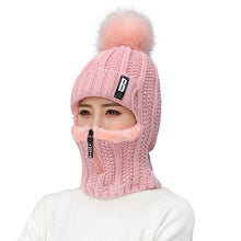 Lade das Bild in den Galerie-Viewer, Warm Winter Knit Beanie Hats Women's Warm Korean Fashion Velvet Cold Protection Scarf Unisex
