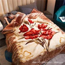 Load image into Gallery viewer, Gift Double Layer Warm Thickened Laschel Blanket Cover Blanket Winter Wedding Blanket
