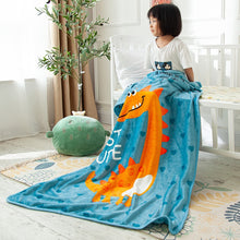Lade das Bild in den Galerie-Viewer, Cartoon Small Blanket Flannel Blanket Gold Mink Velvet Blanket Nap Blanket Casual Blanket
