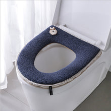 Load image into Gallery viewer, 3pcs Winter Toilet Mat Cute Teddy Plush Zipper Toilet Toilet Seat Cover Toilet Warm Washer
