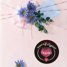 Load image into Gallery viewer, 2x500pcs Christmas Xmas I Love You Thanks Wedding Goods round Decorative Closure Label Sticker tape
