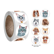 Load image into Gallery viewer, 3x500pcs Xmas Christmas  Roll Labels Stickers  Children Drums Reward Animal Toy Decoration

