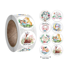 Load image into Gallery viewer, 3x500pcs Xmas Christmas  Stickers Roll Labels 8 Designs Children Drums Reward Animal Toy Decoration
