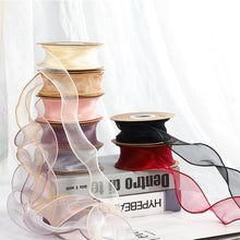 Load image into Gallery viewer, 2pcs Christmas Packing Materials 4cm Fishtail Yarn Ribbon Flowers Gift Present Cake DIY
