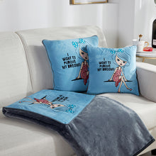 Lade das Bild in den Galerie-Viewer, Pillow Blanket Dual-Use Coral Fleece Blanket Office Sofas Car Afternoon Nap Pillow Pillow Enterprise Gift

