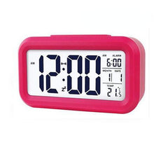 Load image into Gallery viewer, Smart Multi-Function Alarm Clock LED Display Rechargeable/Battery Color Alarm Clock
