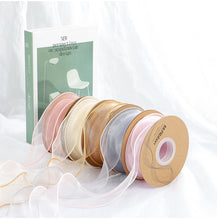 Load image into Gallery viewer, 2pcs Christmas Packing Materials 4cm Fishtail Yarn Ribbon Flowers Gift Present Cake DIY
