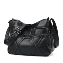 Lade das Bild in den Galerie-Viewer, Backpack Fashion Messenger Bag Shoulder Bag Lightweight Soft Pu Satchel Middle-Aged   Mother Bag
