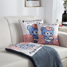 Lade das Bild in den Galerie-Viewer, Pillow Blanket Dual-Use Coral Fleece Blanket Office Sofas Car Afternoon Nap Pillow Pillow Enterprise Gift
