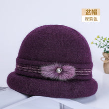 Load image into Gallery viewer, Warm Winter Knit Beanie Hats  Fashion Middle-Aged Mom Grandma Generation Hat Unisex
