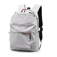 Lade das Bild in den Galerie-Viewer, Backpack Junior's Schoolbag Men's Pleated Solid Color Waterproof  Women's Large Capacity Computer Bag

