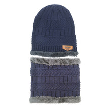 Lade das Bild in den Galerie-Viewer, Warm Winter Knit Beanie Hats Wool Cover Neck Two-Piece Fleece-Lined Riding Windproof Pullover Unisex
