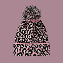 Load image into Gallery viewer, Warm Winter Knit Beanie Hats Women's Leopard Hat Korean-Style Fashion Face-Looking Small Unisex
