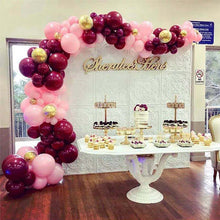 Load image into Gallery viewer, 110PCs Wine Red Balloon Chain Set Birthday Party Wedding Decoration
