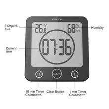 Load image into Gallery viewer, Smart Multi-Function Alarm Clock LED Display Indoor Home Bathroom Temperature Moisture Meter Home Alarm Clock
