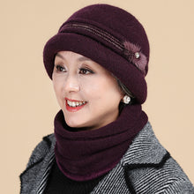 Load image into Gallery viewer, Warm Winter Knit Beanie Hats  Fashion Middle-Aged Mom Grandma Generation Hat Unisex
