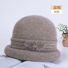Load image into Gallery viewer, Warm Winter Knit Beanie Hats  Fashion Middle-Aged Mom Grandma Generation Hat Unisex
