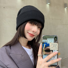 Load image into Gallery viewer, Warm Winter Knit Beanie Hats Solid Color Women Autumn and Winter Korean Ins All-Matching Thickened Warm Wool Winter Unisex

