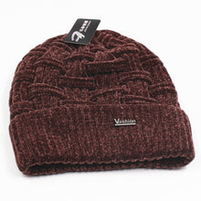 Lade das Bild in den Galerie-Viewer, Warm Winter Knit Beanie Hats Foreign Trade New Wool Men's Autumn and Winter Outdoor Fleece-Lined Unisex
