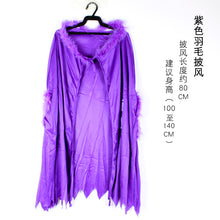 Lade das Bild in den Galerie-Viewer, 2x Halloween Xmas Christmas Gifts Decoration Children&#39;s Cloak Bronzing Pumpkin Cloak Witch Suit Parent-Child Dress up
