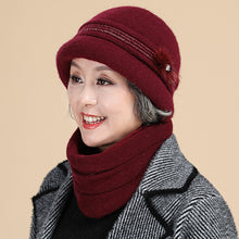 Load image into Gallery viewer, Warm Winter Knit Beanie Hats  Fashion Middle-Aged Mom Grandma Generation Hat Unisex
