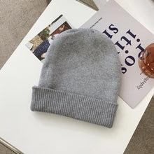Load image into Gallery viewer, Warm Winter Knit Beanie Hats Solid Color Women Autumn and Winter Korean Ins All-Matching Thickened Warm Wool Winter Unisex
